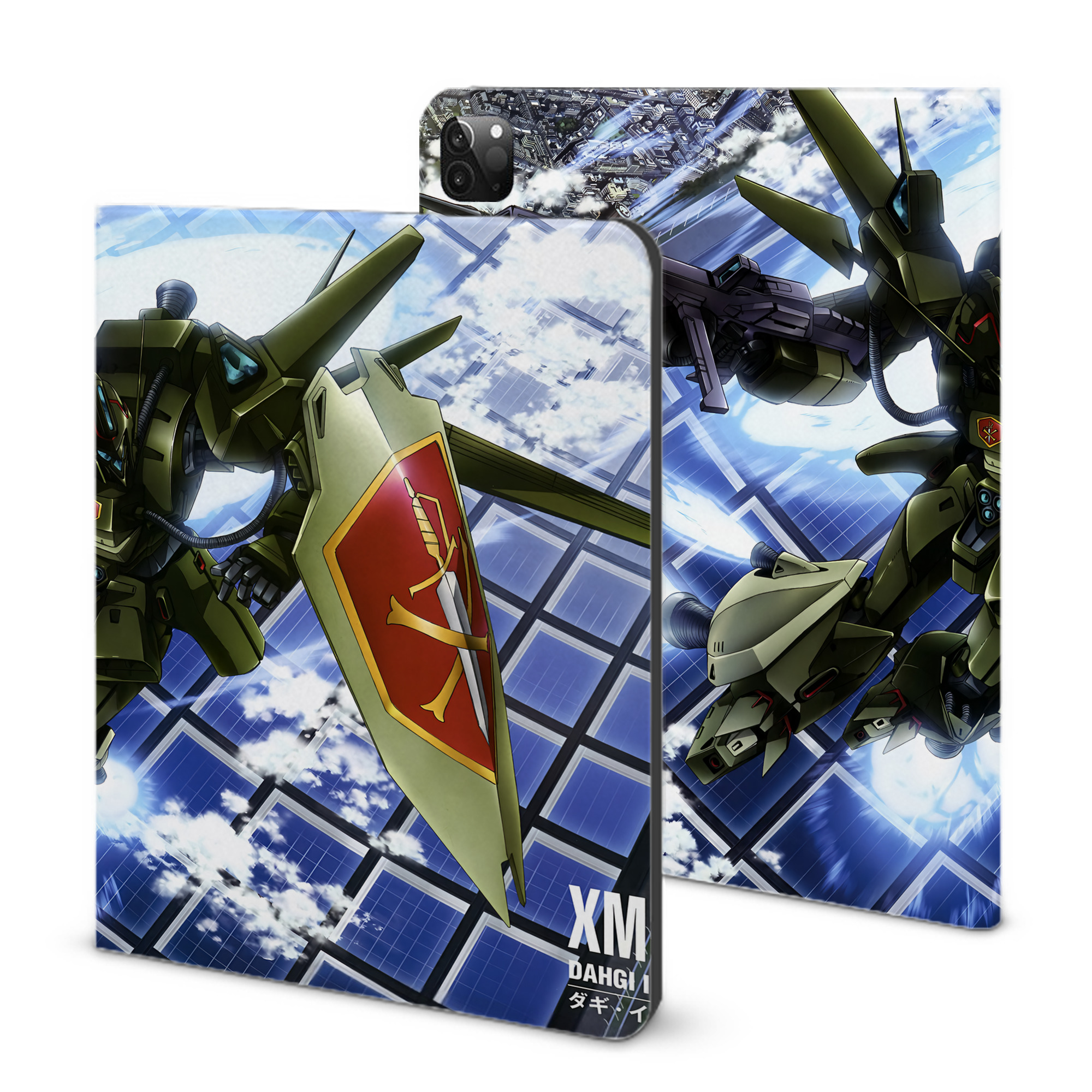 （画像用） 機動戦士ガンダム Mobile Suit Gundam IPadケース ペンホルダー付き ブックスタイルデザイン